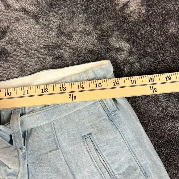 Habitual Los Angeles Wide Leg Linen Blend Belted Blue Denim Jeans 29X22.5 NWT* - Picture 9 of 16